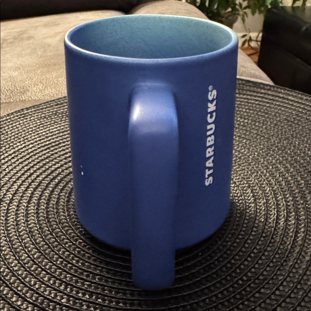 Starbucks Summer 2020 Blue Teal Ombre Ceramic Coffee Tea Cup Mug 14 fl oz - Picture 4 of 7